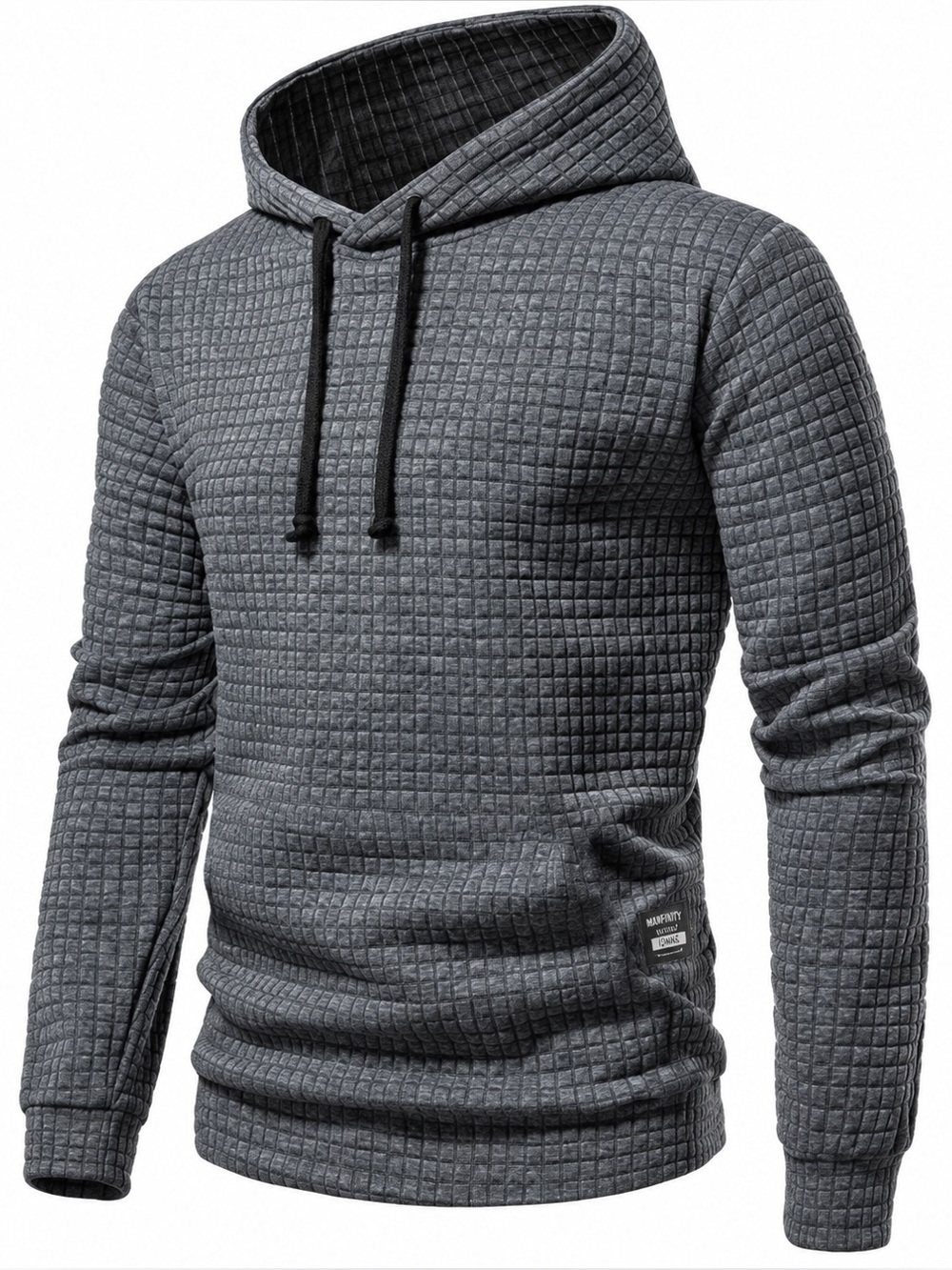 NFINITY Men's Olive Green/Light Gray Texture Hoodie